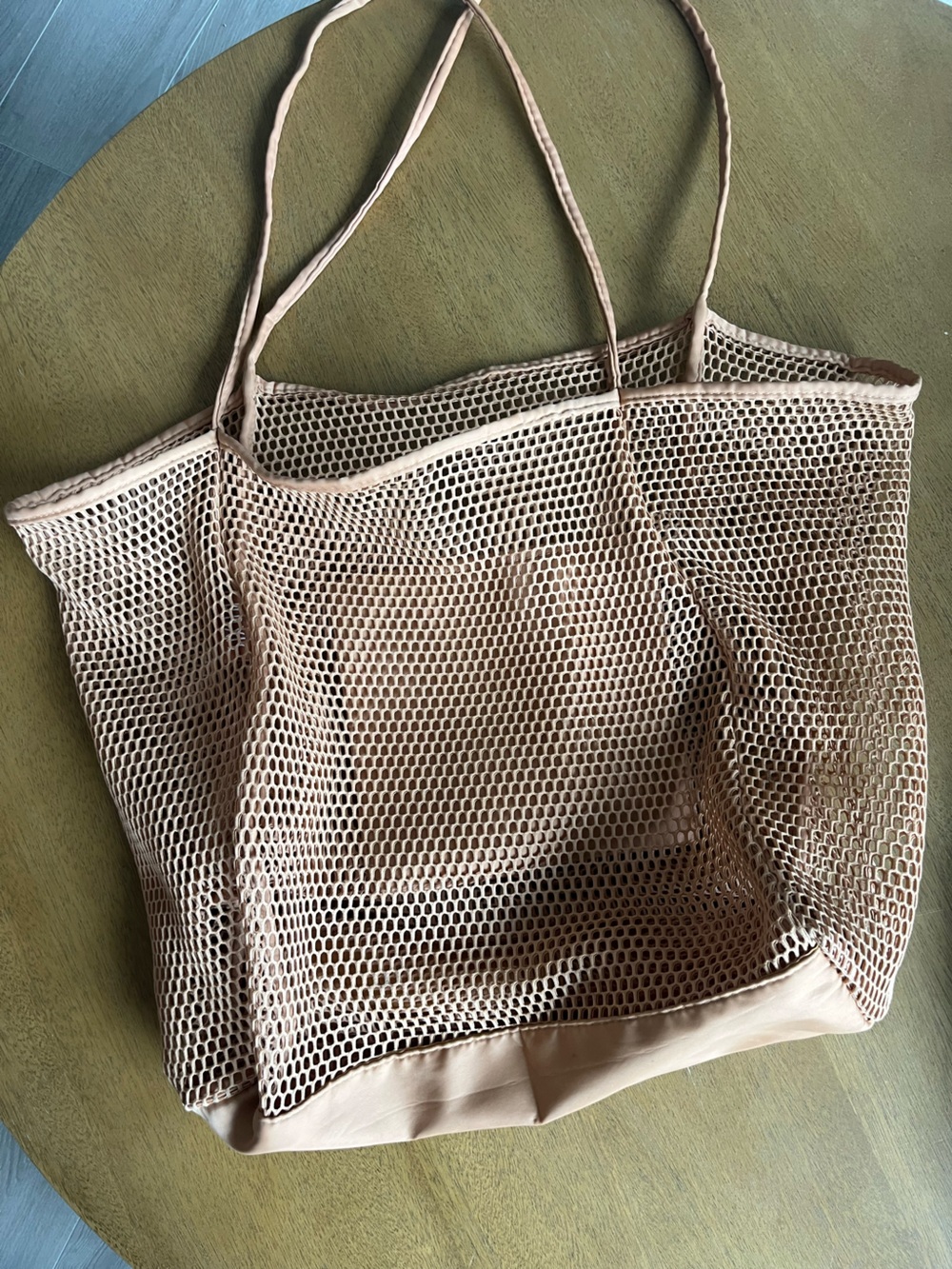 Beige Mesh Tank Top — Lightweight Summer Layer